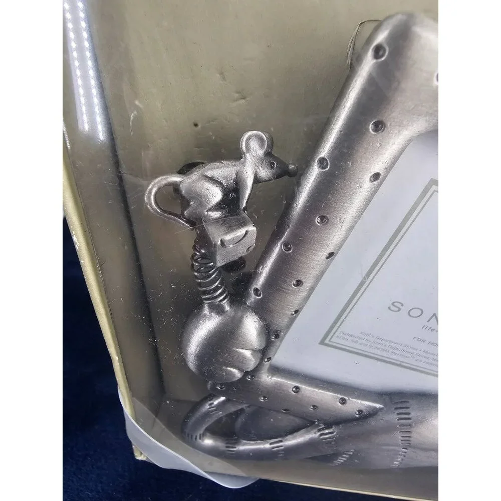 Silver Kitty Frame-Cat Frame-Photo Frame-Sonoma Photo Frame-Mouse- Picture Frame